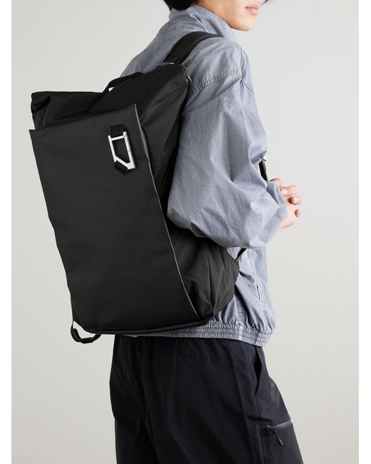 Db Journey Black Entour Panelled Ripstop Backpack for men