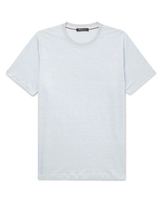 Loro Piana White Linen T-shirt for men