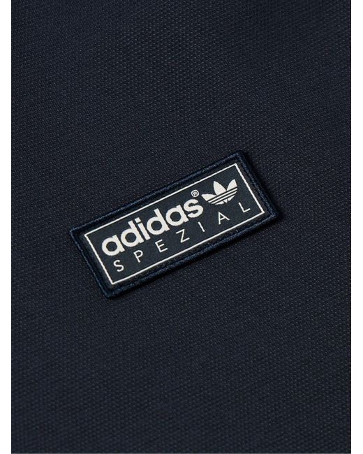 Adidas Originals Blue Angelzarke Logo-appliquéd Recycled-jersey Track Jacket for men