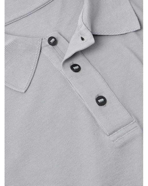 Canada Goose Gray Beckley Logo-appliquéd Cotton-piqué Polo Shirt for men