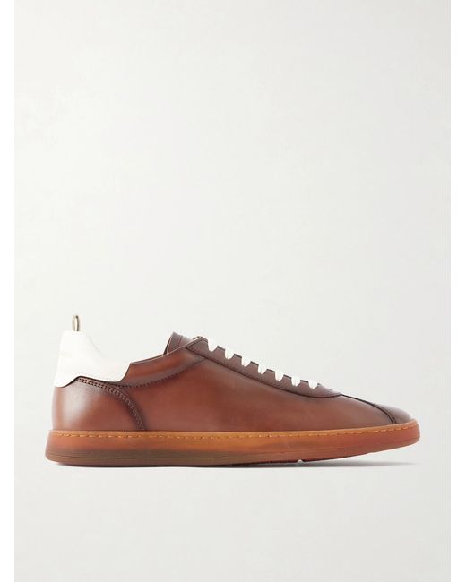 Officine Creative Brown Ginnasio 003 Leather Sneakers for men