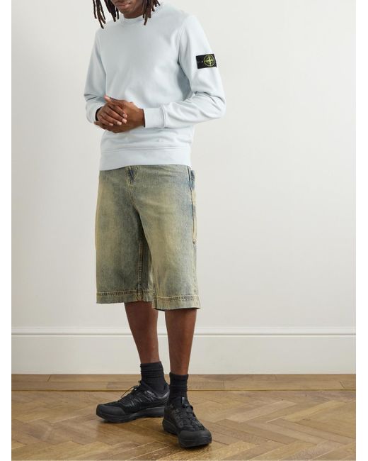 Felpa di Stone Island in White da Uomo