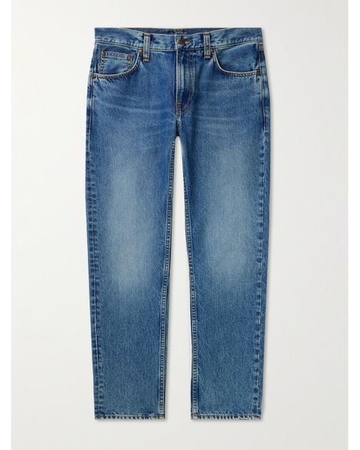 Nudie Jeans Blue Gritty Jackson Straight-leg Jeans for men