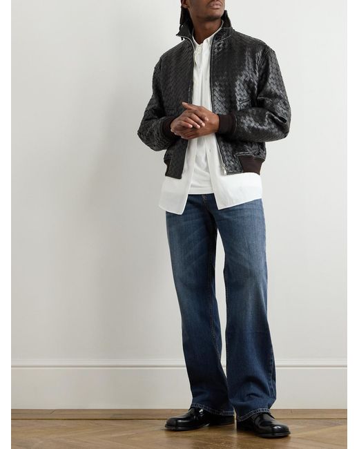 Etro Blue Straight-Leg Jeans for men