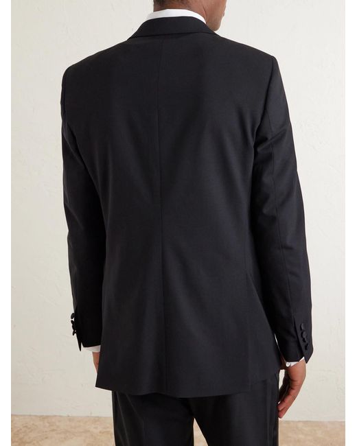 Favourbrook Black Wool-blend Suit Jacket for men