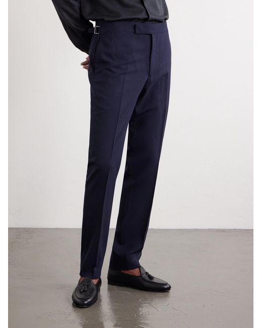 Thom Sweeney Blue Wool Suit for men