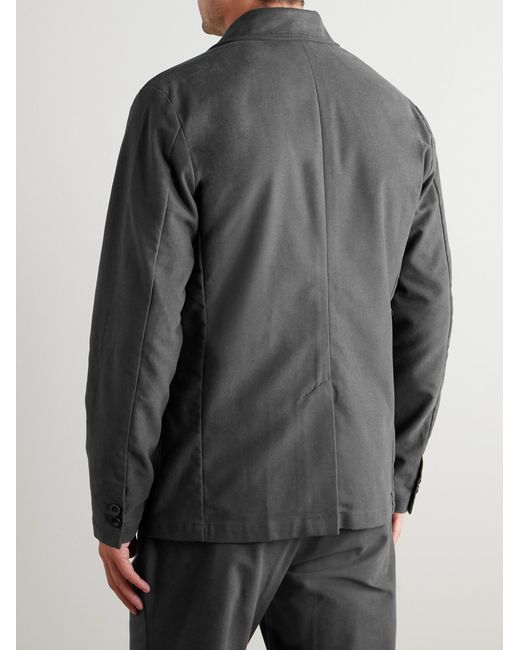 Mr P. Gray Organic Cotton-Blend Moleskin Suit Jacket for men