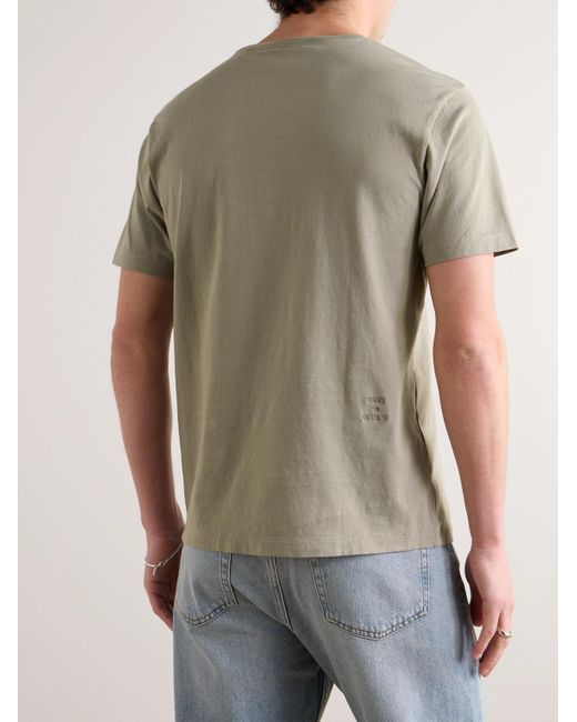 FRAME Natural Cotton-jersey T-shirt for men