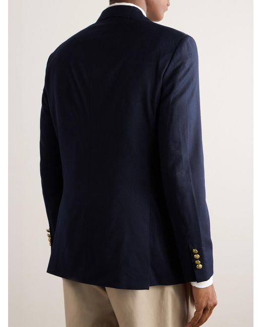 Polo Ralph Lauren Blue Wool-Blend Gabardine Blazer for men