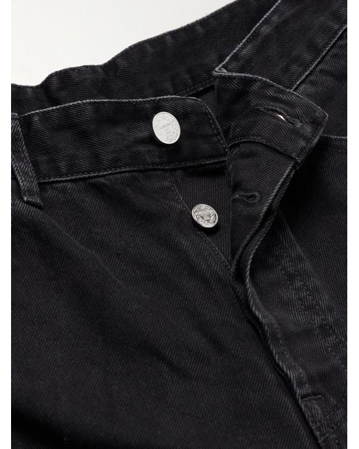 Jeans svasati effetto consumato Destroyed di Vetements in Black da Uomo