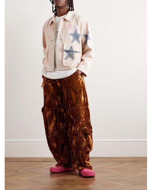 Collina Strada Natural Mechanic Printed Denim Jacket for men