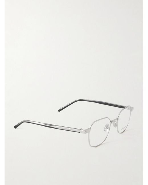 Saint Laurent Natural Round-Frame-Tone Optical Glasses for men