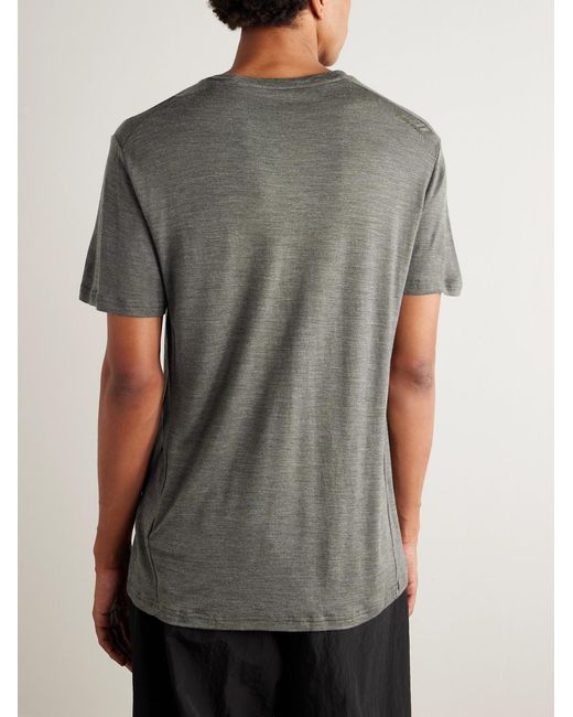 houdini Gray Activist Slim-Fit Treemerino T-Shirt for men