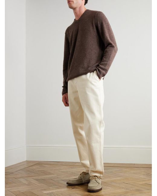 James Perse Brown Cashmere Sweater for men