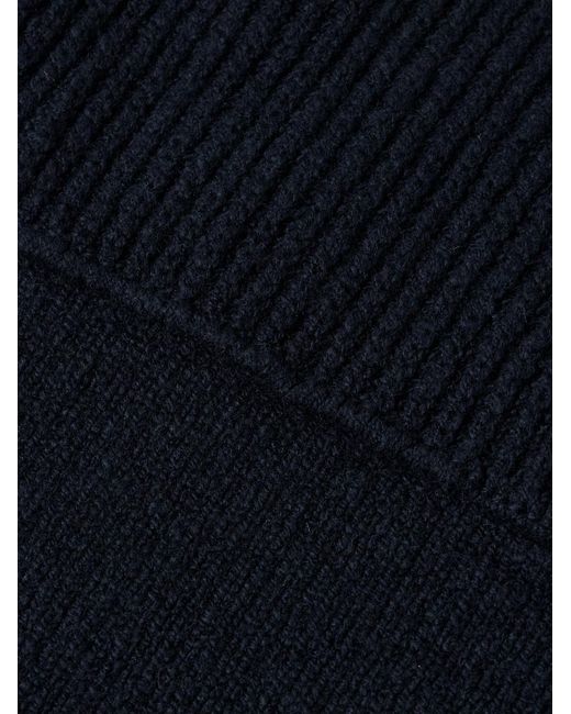 Inis Meáin Blue Storm Ribbed Merino Wool And Cashmere-blend Cardigan for men