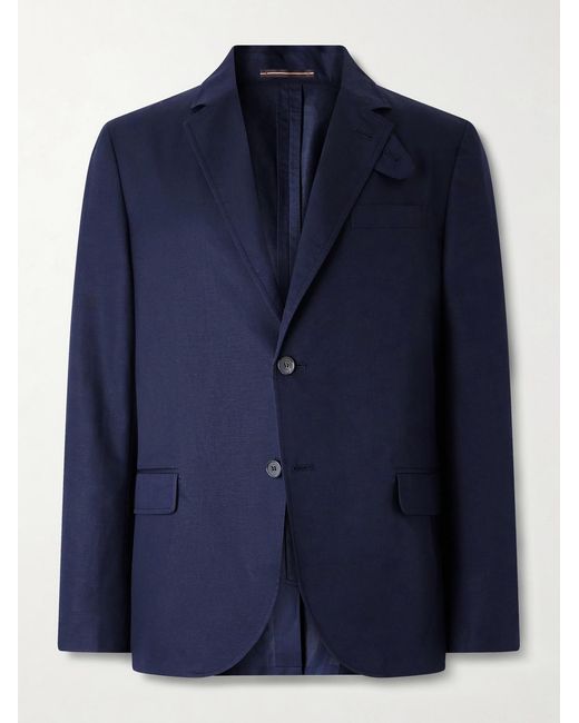 Slowear Blue Woven Suit Jacket for men