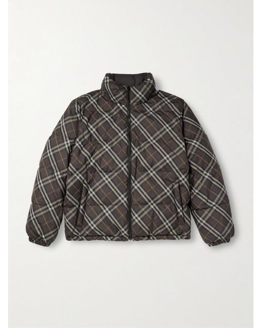 Burberry Brown Reversible Down Jacket for men