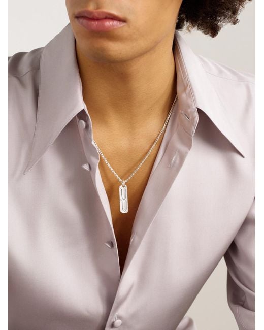 John Hardy Black Icon 50 Sterling Pendant Necklace for men
