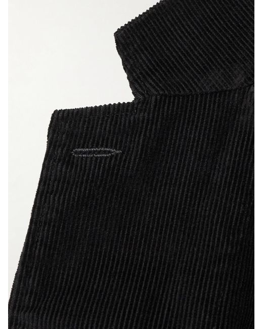 Hartford Black Jonny Unstructured Cotton-Corduroy Blazer for men