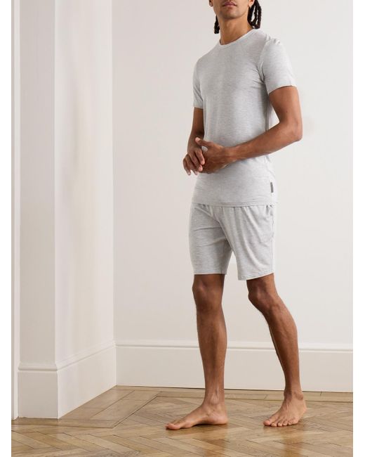 Calvin Klein White Stretch-modal Jersey Pyjama T-shirt for men
