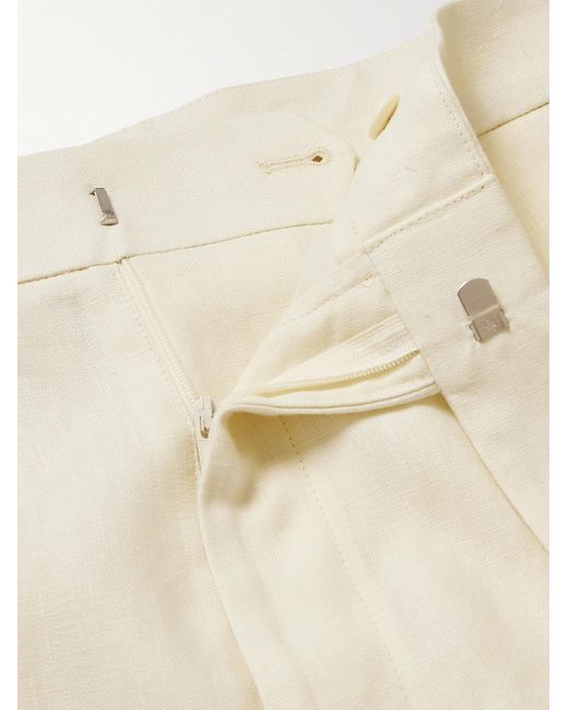 Ralph Lauren Natural Glenn Straight-Leg Linen Suit Trousers for men
