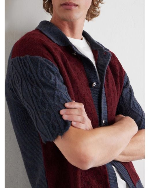 Enfants Riches Deprimes Red Che Cashmere Cardigan for men