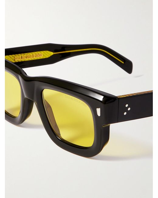 Cutler & Gross Black 1402 Square-Frame Acetate Sunglasses for men