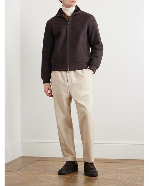 Theory shearling jacket mens outlet