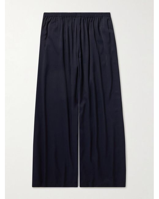 Acne Blue Wide-Leg Woven Sweatpants for men
