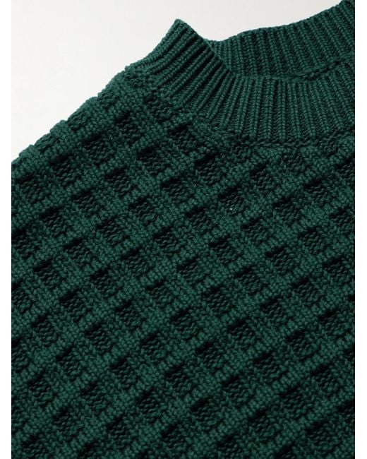 Aimé Leon Dore Pullover aus Baumwolle in Waffelstrick in Green für Herren