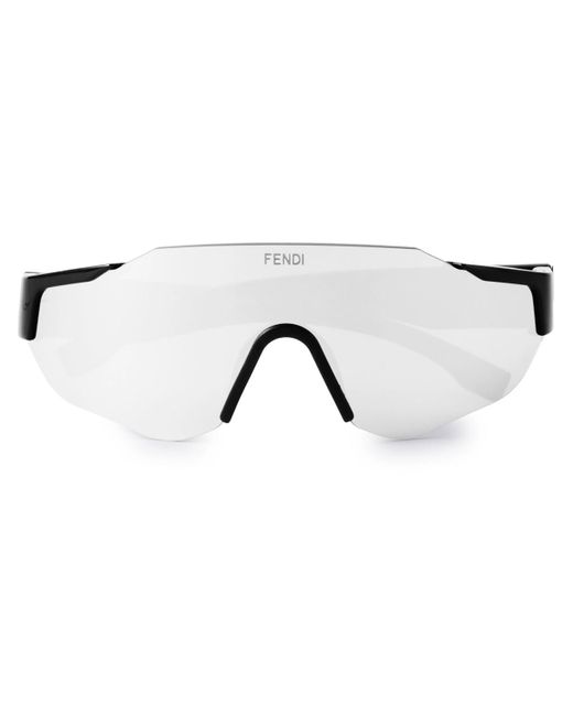 Fendi Frameless Acetate Sunglasses in Black for Men | Lyst