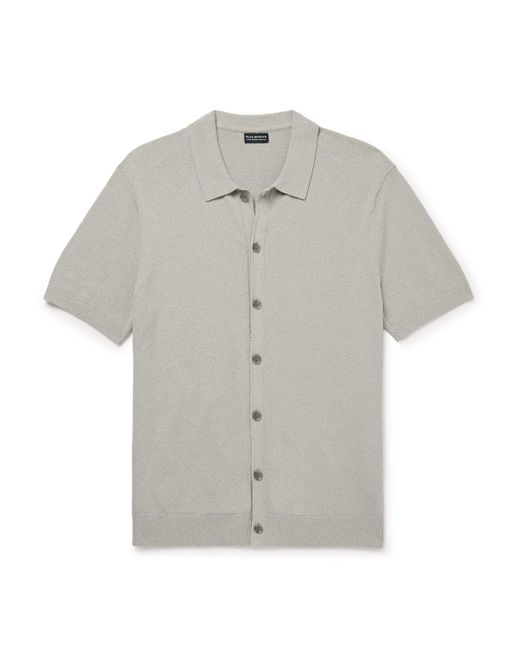 Club Monaco Gray Cotton-blend Bouclé Shirt for men