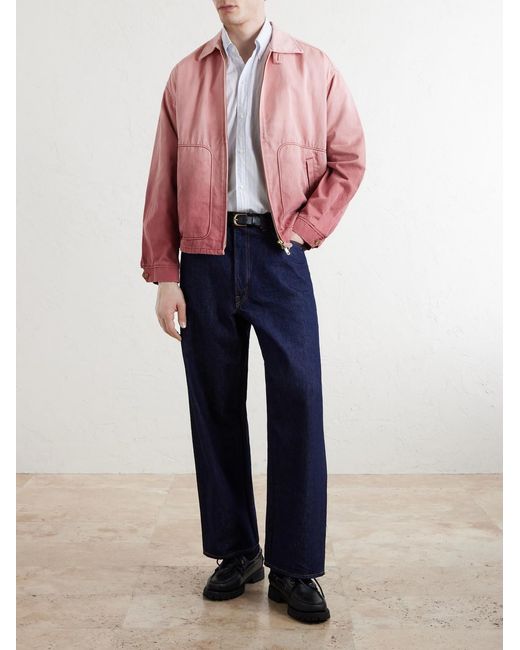 Beams Plus Pink Cotton-Twill Blouson Jacket for men