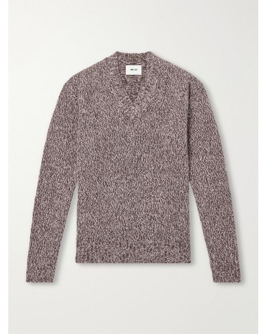 NN07 Gray Flint Merino Wool-Blend Sweater for men