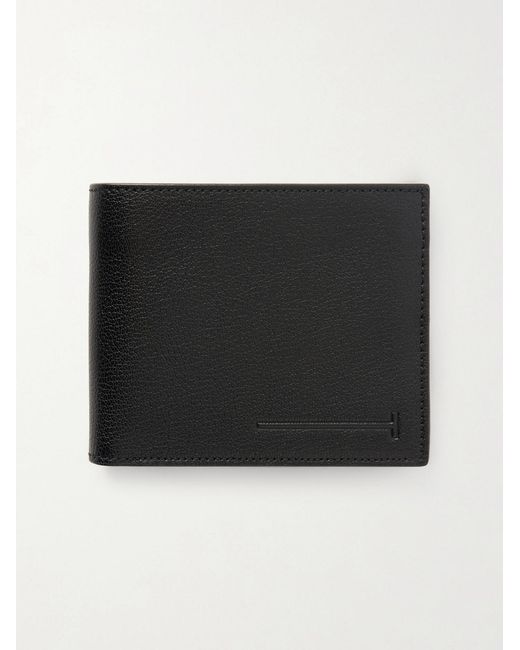 Tom Ford Black T Line Textured-leather Bifold Wallet for men