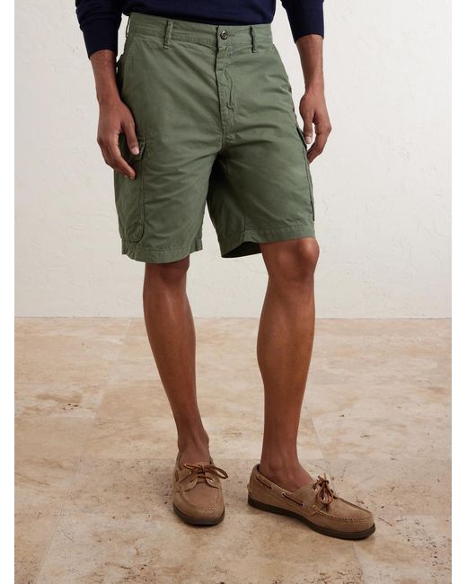 Hartford Green Battle Straight-Leg Cotton Shorts for men