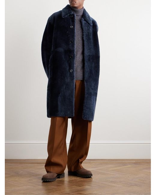 Paul Smith Blue Shearling Jacket for men