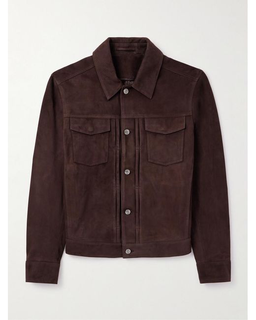 Mr P. Brown Suede Jacket for men