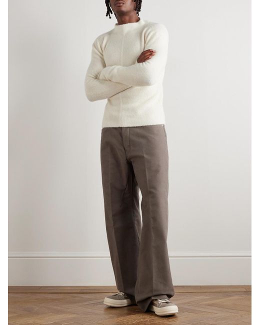Pullover Slim-Fit di Rick Owens in White da Uomo