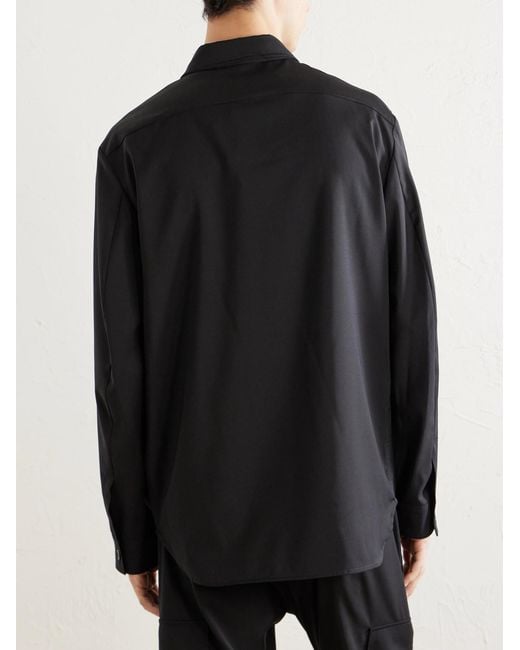 Barena Blue Virgin Wool Overshirt for men