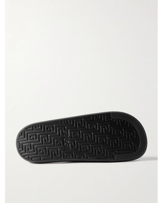 Gucci Black New Pursuit Logo-embossed Rubber Slides for men