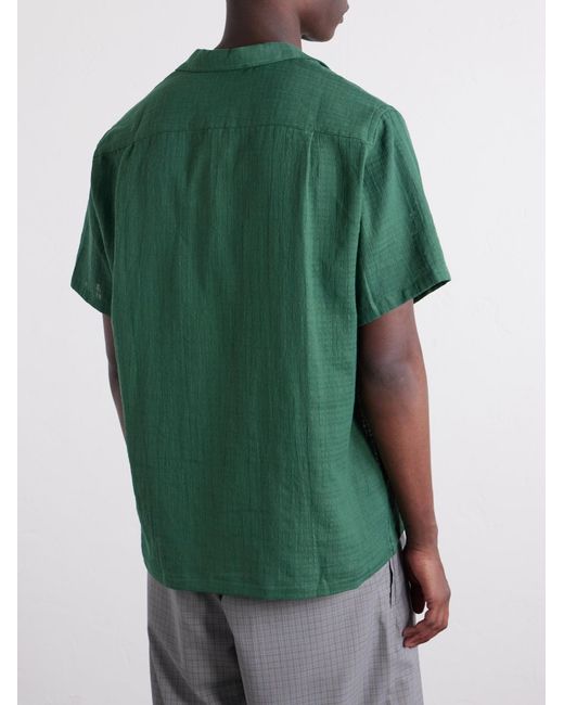 Portuguese Flannel Green Organic Cotton Shirt for men