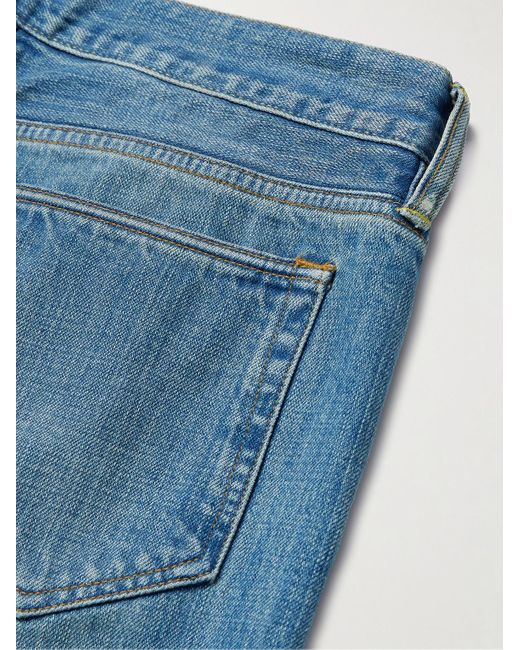 Mr P. Schmal geschnittene Jeans aus Selvedge Bio-Denim in Blue für Herren