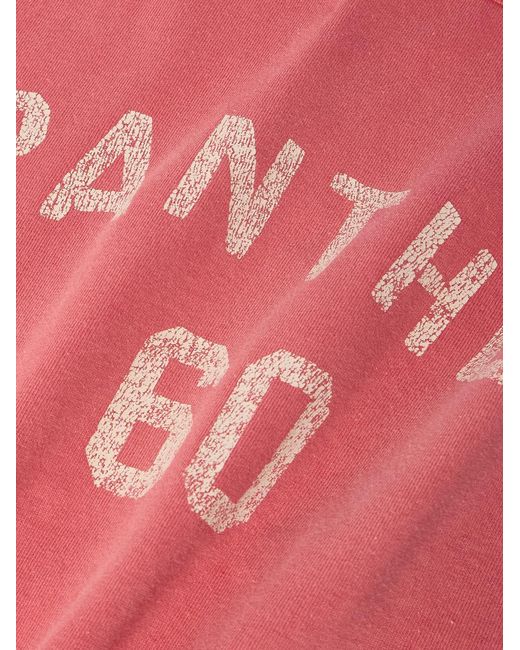 Valentino Garavani Pink Chez Logo-Appliquéd Printed Cotton-Jersey T-Shirt for men
