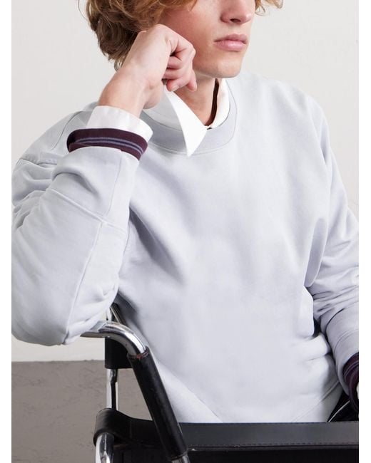 Folk Gray Anniversary Organic Cotton-Jersey Sweatshirt for men