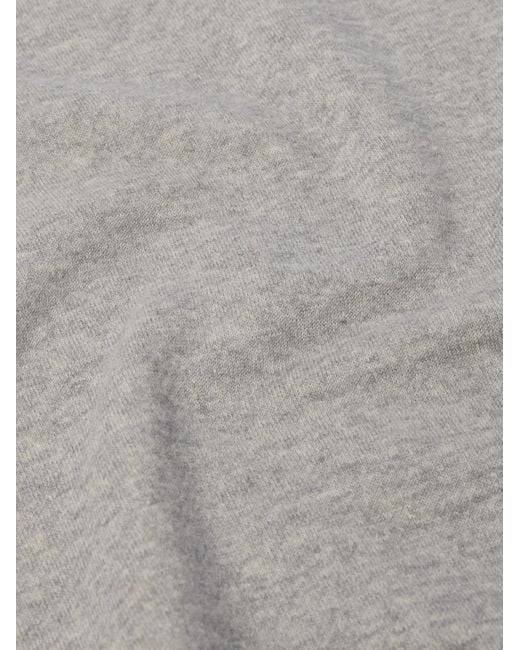 The Elder Statesman Gray Daily Crew Cotton And Cashmere-blend Jersey Sweatshirt for men