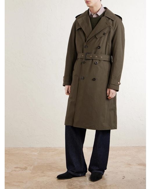 Private White V.c. Natural The Despatch Rider's Double-Breasted Belted Cotton Trench Coat for men