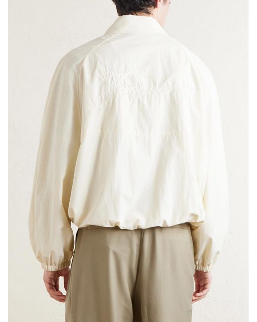 Jacquemus Natural Logo-Embroidered Shell Bomber Jacket for men