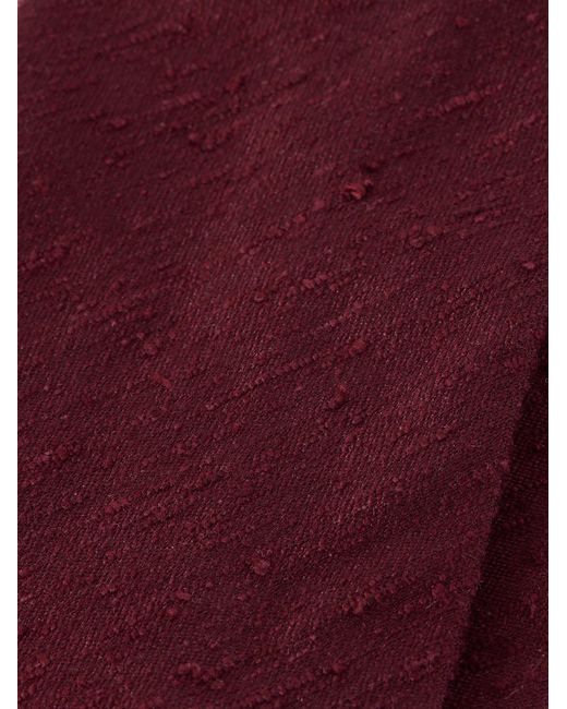 Rubinacci Purple 9Cm Silk Tie for men