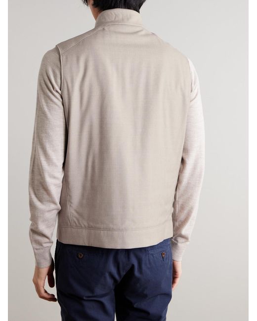 Peter Millar Natural Excursionist Lite Padded Wool Gilet for men